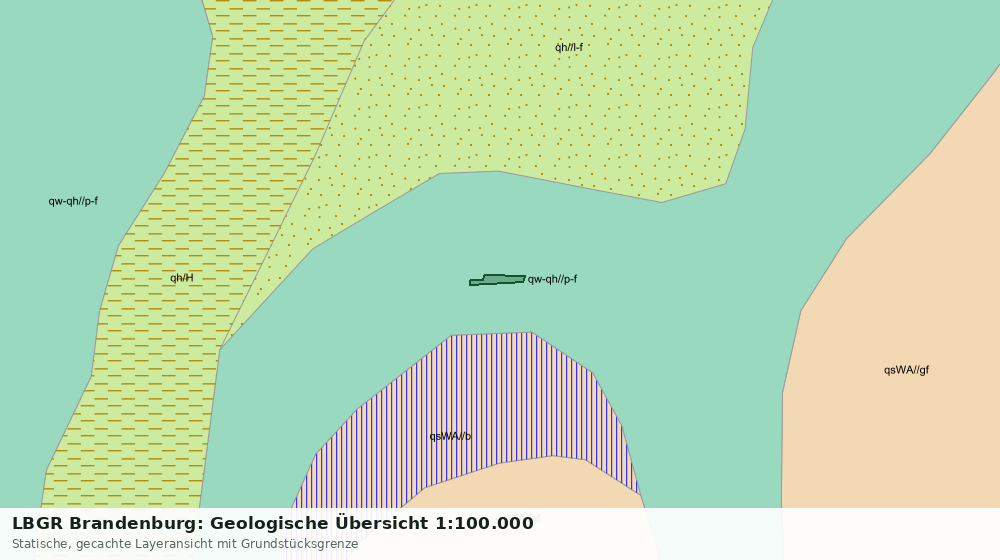 Statische Kartenansicht: LBGR Brandenburg: Geologische Übersicht 1:100.000