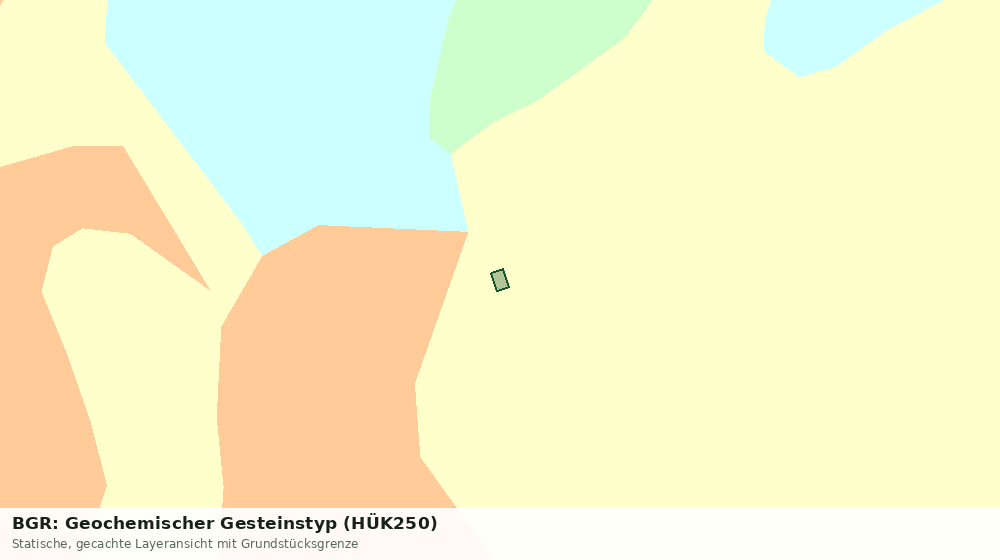 Statische Kartenansicht: BGR: Geochemischer Gesteinstyp (HÜK250)