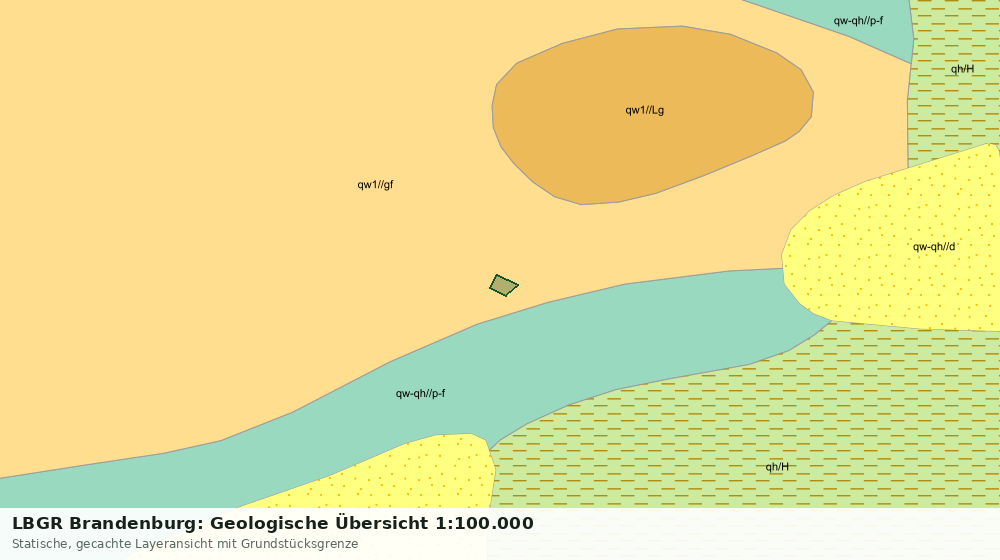Statische Kartenansicht: LBGR Brandenburg: Geologische Übersicht 1:100.000