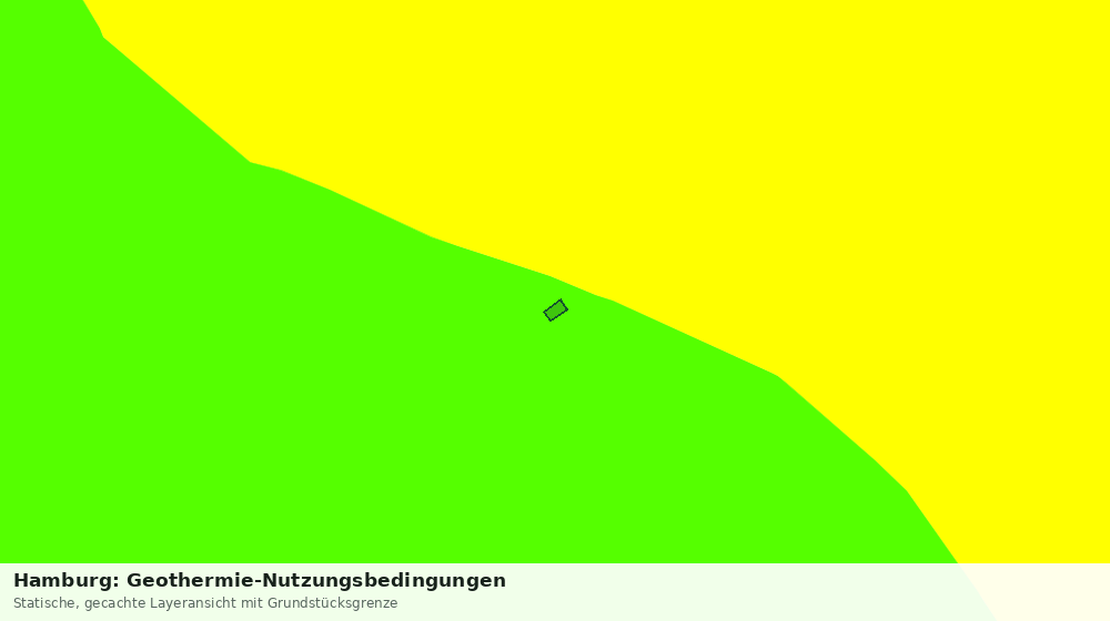 Statische Kartenansicht: Hamburg: Geothermie-Nutzungsbedingungen