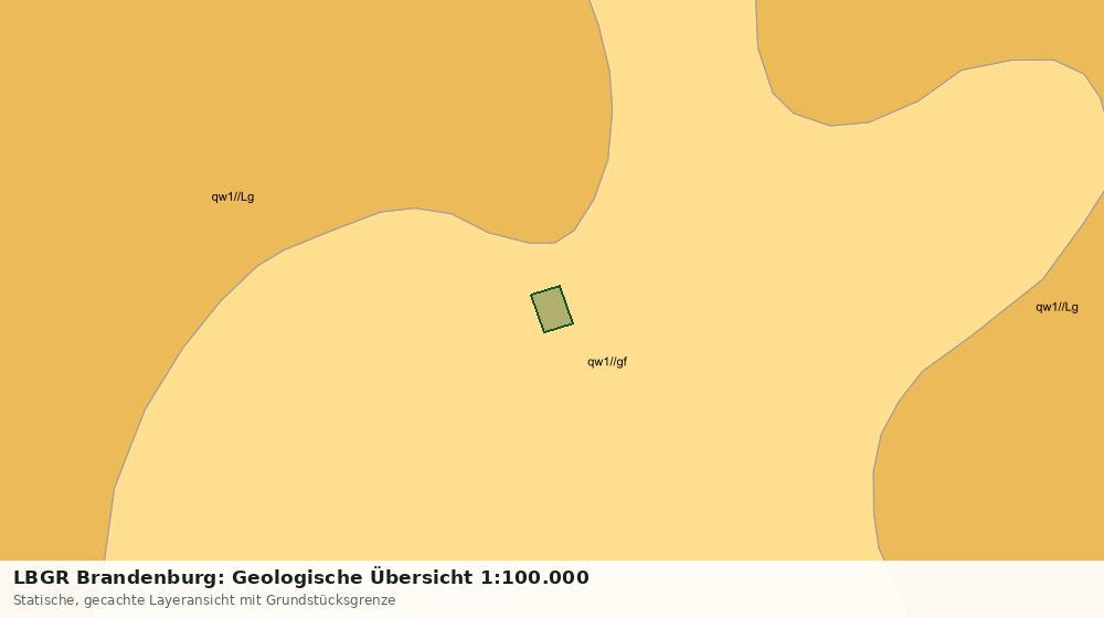 Statische Kartenansicht: LBGR Brandenburg: Geologische Übersicht 1:100.000