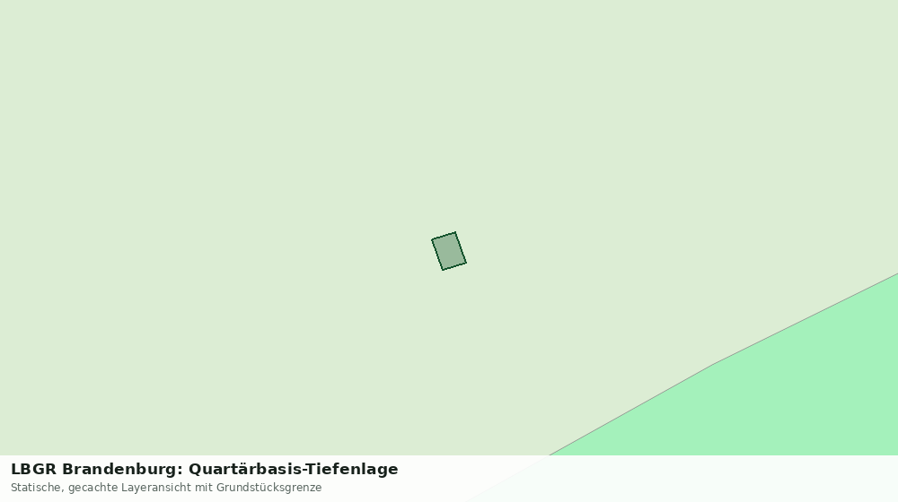 Statische Kartenansicht: LBGR Brandenburg: Quartärbasis-Tiefenlage