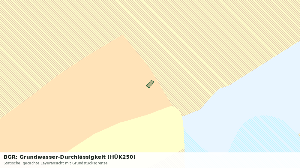 Statische Kartenansicht: BGR: Grundwasser-Durchlässigkeit (HÜK250)