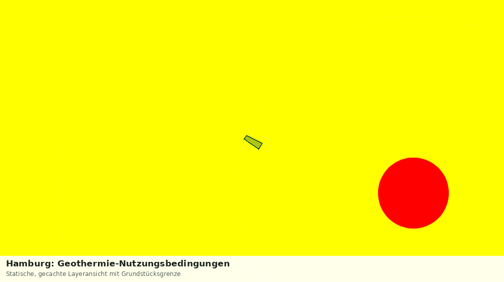 Statische Kartenansicht: Hamburg: Geothermie-Nutzungsbedingungen