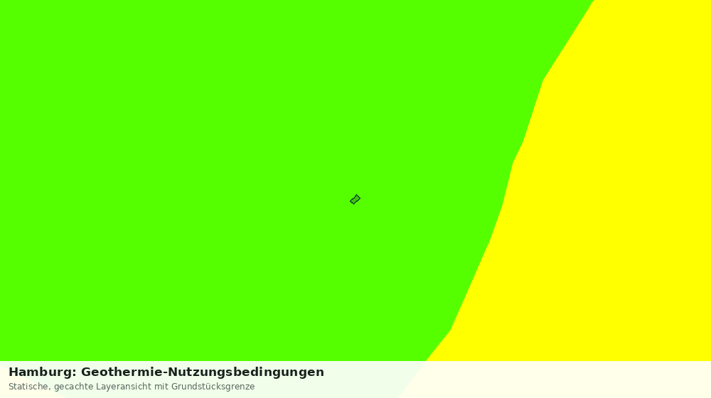 Statische Kartenansicht: Hamburg: Geothermie-Nutzungsbedingungen