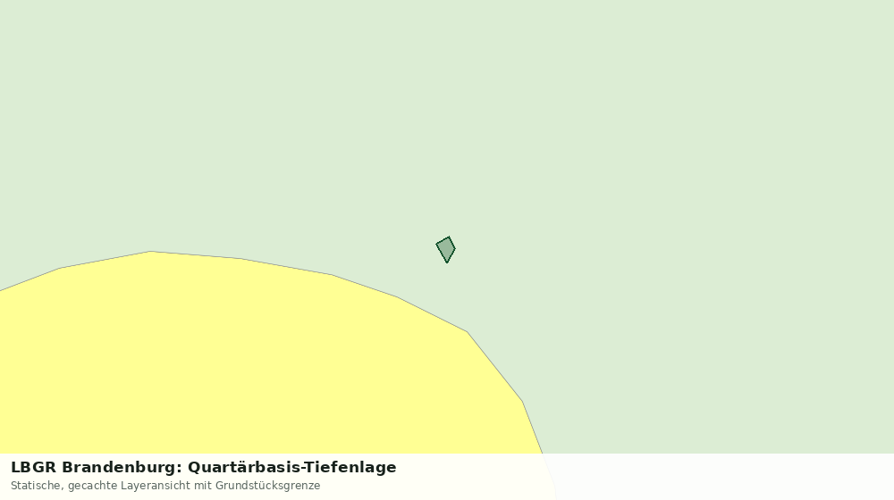 Statische Kartenansicht: LBGR Brandenburg: Quartärbasis-Tiefenlage