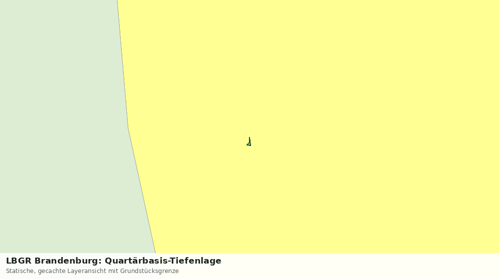 Statische Kartenansicht: LBGR Brandenburg: Quartärbasis-Tiefenlage