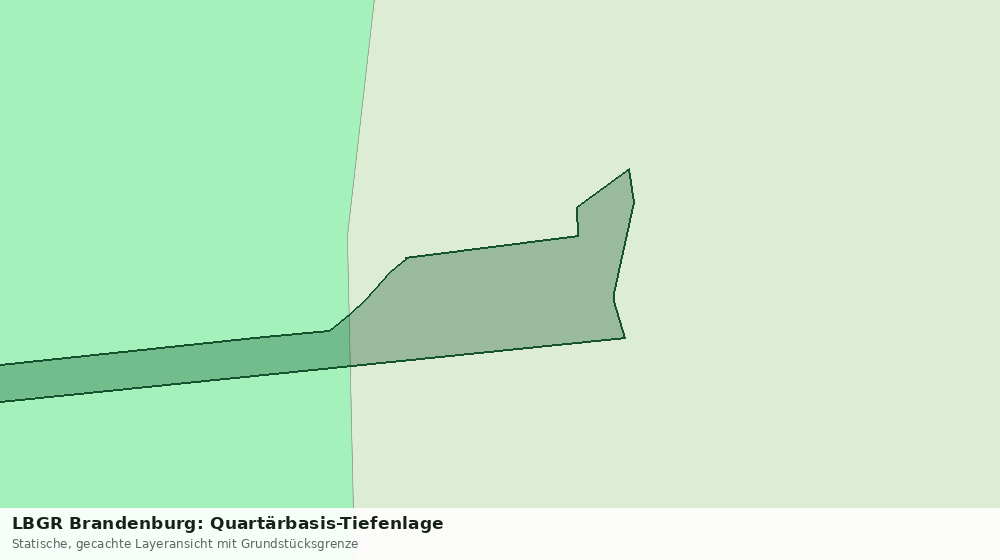 Statische Kartenansicht: LBGR Brandenburg: Quartärbasis-Tiefenlage