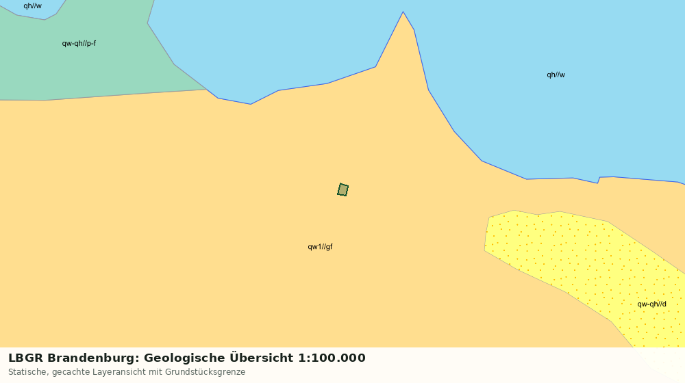 Statische Kartenansicht: LBGR Brandenburg: Geologische Übersicht 1:100.000