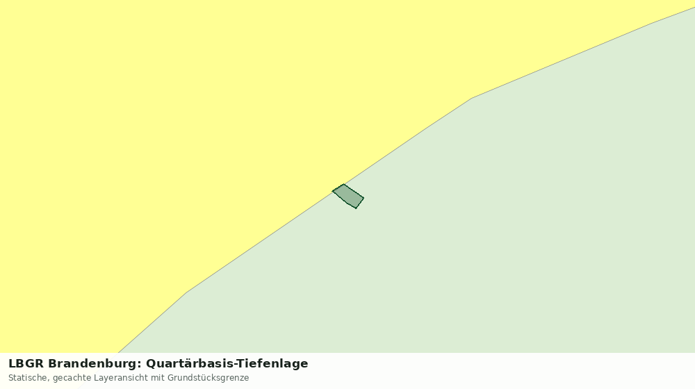 Statische Kartenansicht: LBGR Brandenburg: Quartärbasis-Tiefenlage