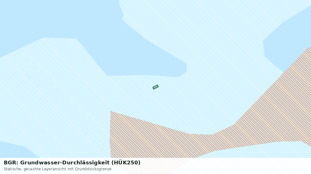 Statische Kartenansicht: BGR: Grundwasser-Durchlässigkeit (HÜK250)