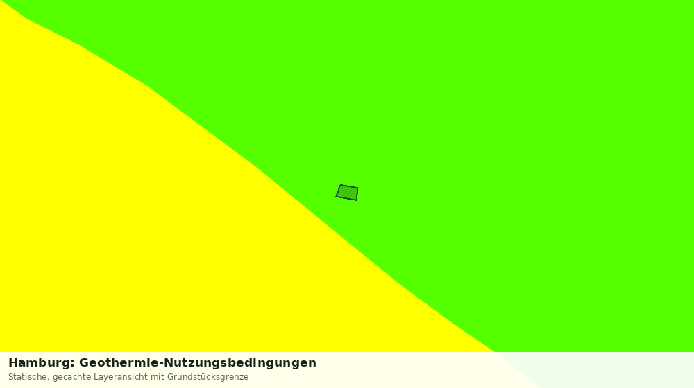 Statische Kartenansicht: Hamburg: Geothermie-Nutzungsbedingungen