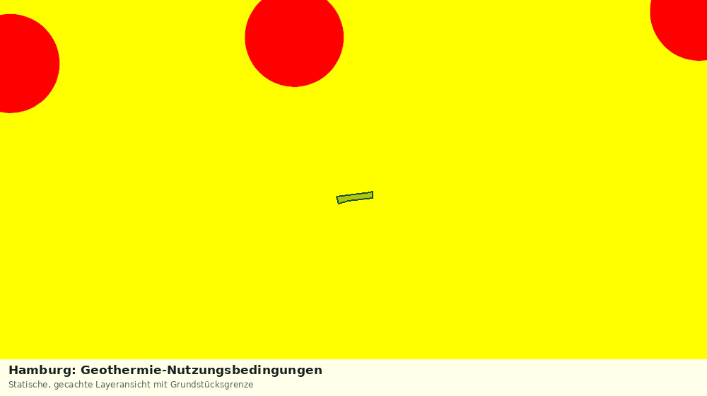 Statische Kartenansicht: Hamburg: Geothermie-Nutzungsbedingungen