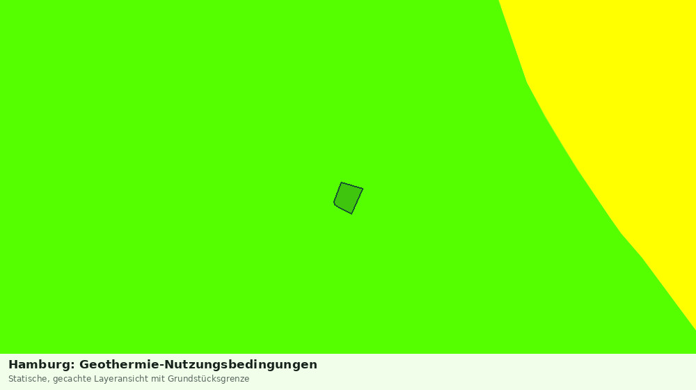 Statische Kartenansicht: Hamburg: Geothermie-Nutzungsbedingungen