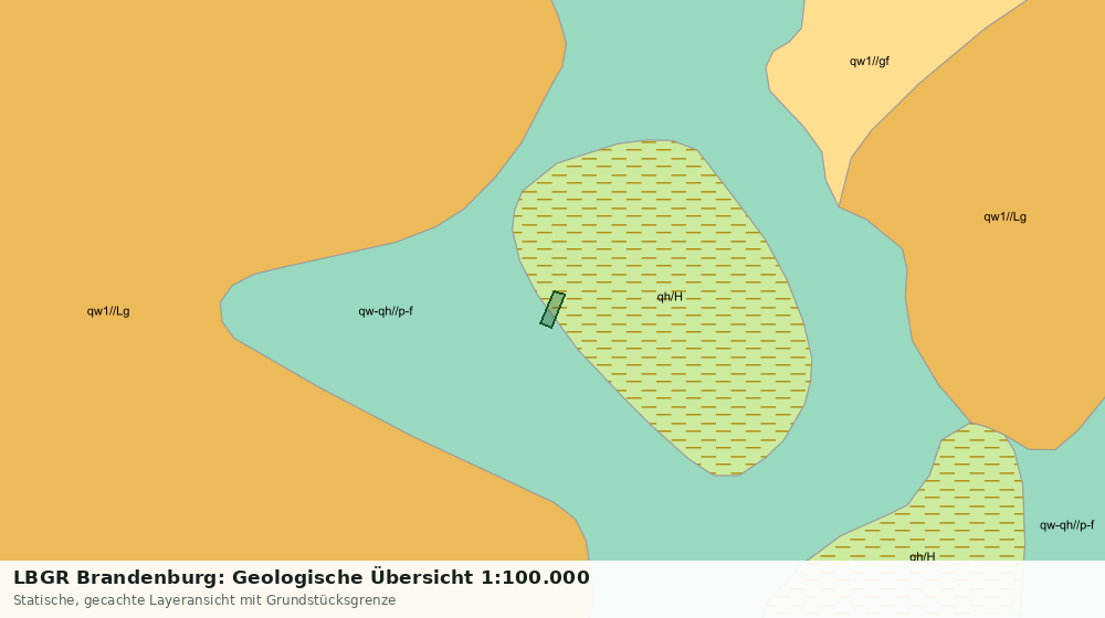 Statische Kartenansicht: LBGR Brandenburg: Geologische Übersicht 1:100.000