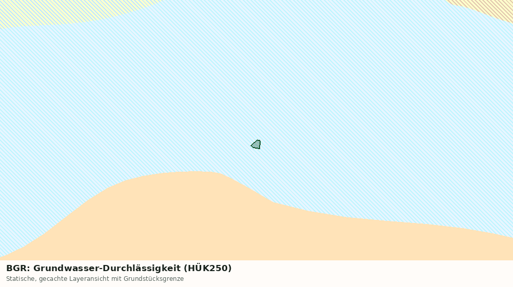Statische Kartenansicht: BGR: Grundwasser-Durchlässigkeit (HÜK250)