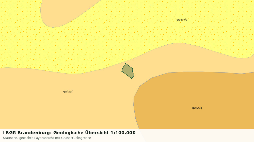 Statische Kartenansicht: LBGR Brandenburg: Geologische Übersicht 1:100.000
