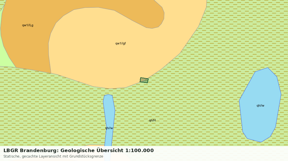 Statische Kartenansicht: LBGR Brandenburg: Geologische Übersicht 1:100.000