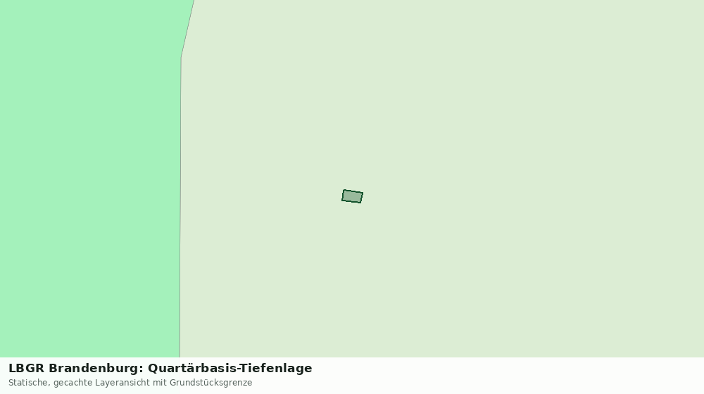 Statische Kartenansicht: LBGR Brandenburg: Quartärbasis-Tiefenlage