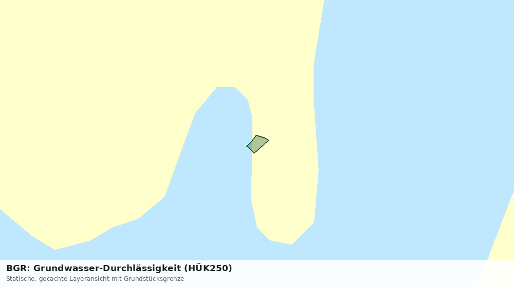 Statische Kartenansicht: BGR: Grundwasser-Durchlässigkeit (HÜK250)