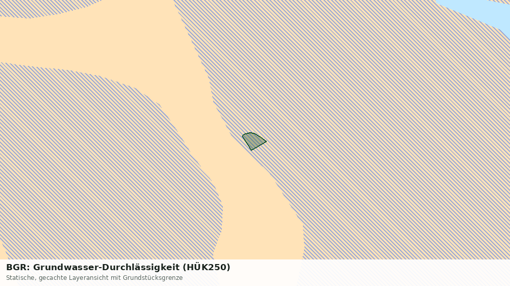 Statische Kartenansicht: BGR: Grundwasser-Durchlässigkeit (HÜK250)