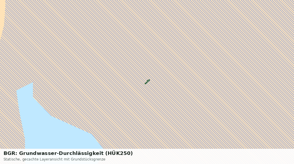 Statische Kartenansicht: BGR: Grundwasser-Durchlässigkeit (HÜK250)