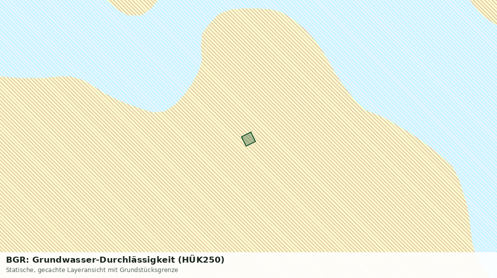 Statische Kartenansicht: BGR: Grundwasser-Durchlässigkeit (HÜK250)