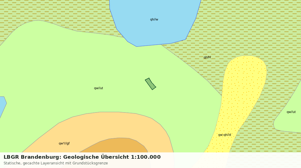 Statische Kartenansicht: LBGR Brandenburg: Geologische Übersicht 1:100.000