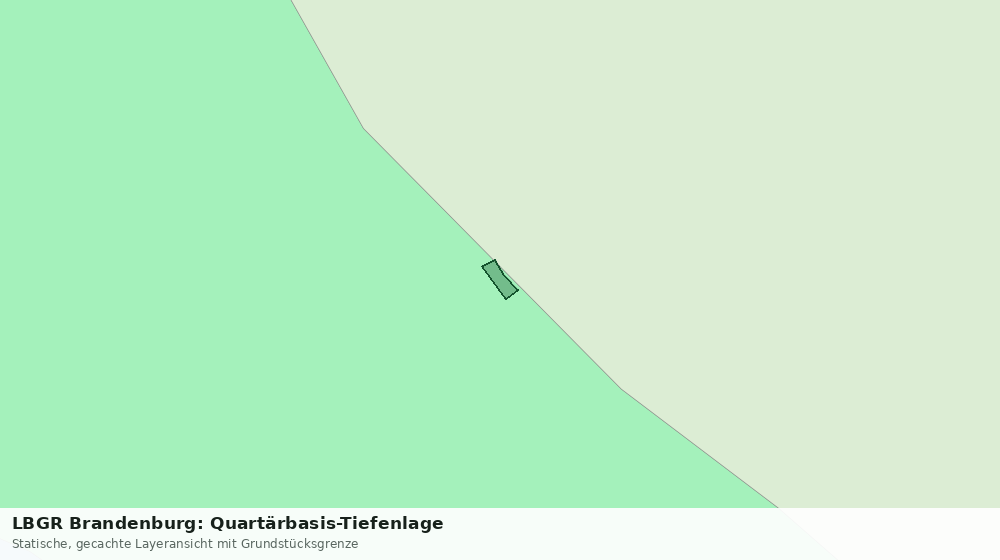 Statische Kartenansicht: LBGR Brandenburg: Quartärbasis-Tiefenlage