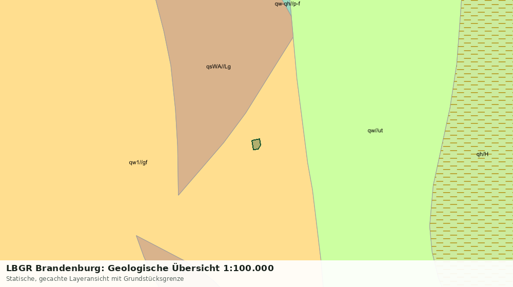 Statische Kartenansicht: LBGR Brandenburg: Geologische Übersicht 1:100.000