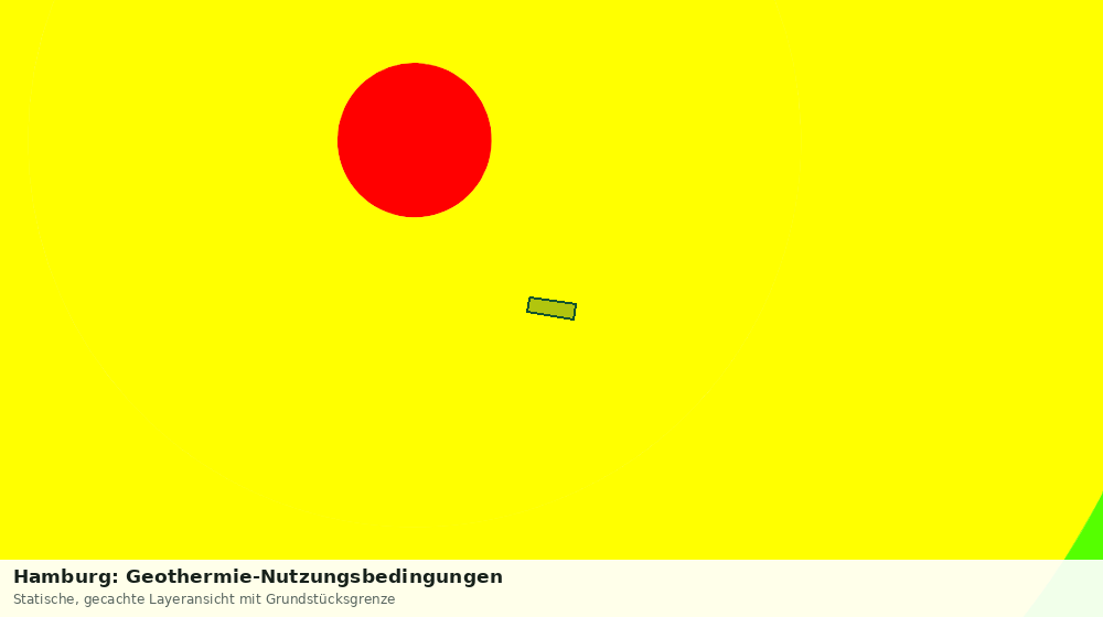 Statische Kartenansicht: Hamburg: Geothermie-Nutzungsbedingungen