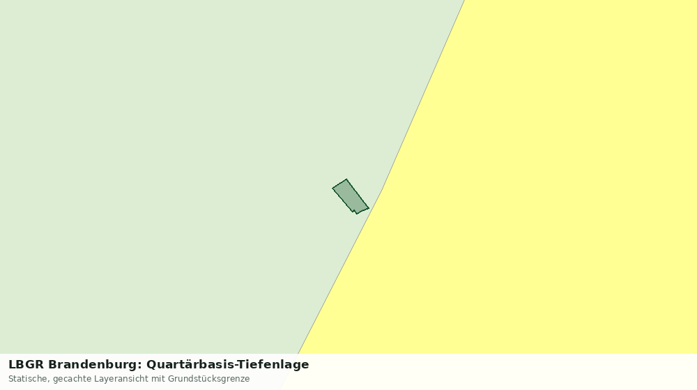 Statische Kartenansicht: LBGR Brandenburg: Quartärbasis-Tiefenlage
