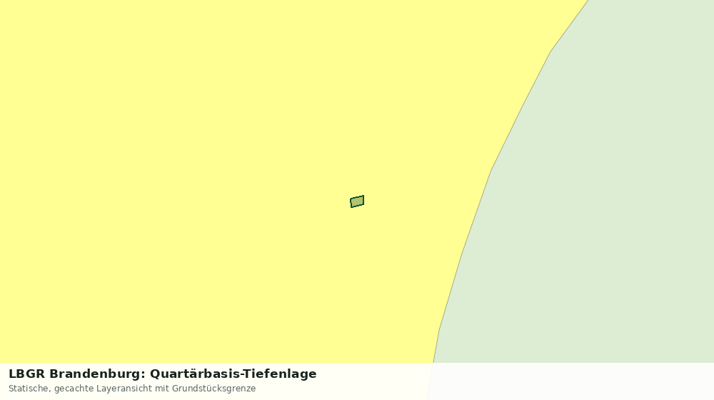 Statische Kartenansicht: LBGR Brandenburg: Quartärbasis-Tiefenlage