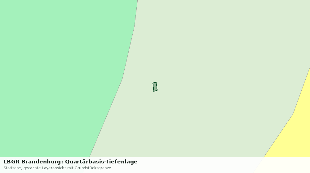 Statische Kartenansicht: LBGR Brandenburg: Quartärbasis-Tiefenlage