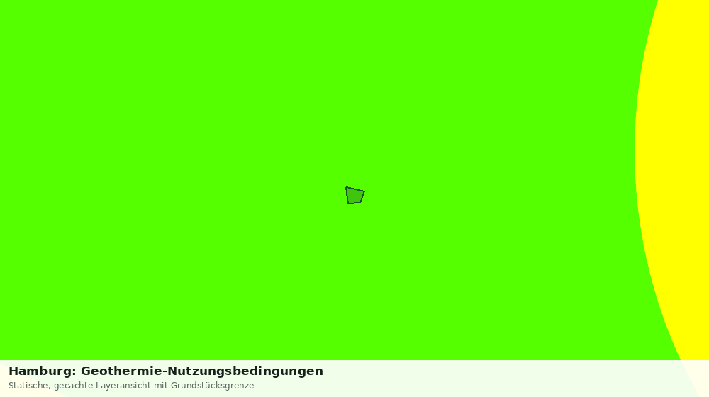 Statische Kartenansicht: Hamburg: Geothermie-Nutzungsbedingungen