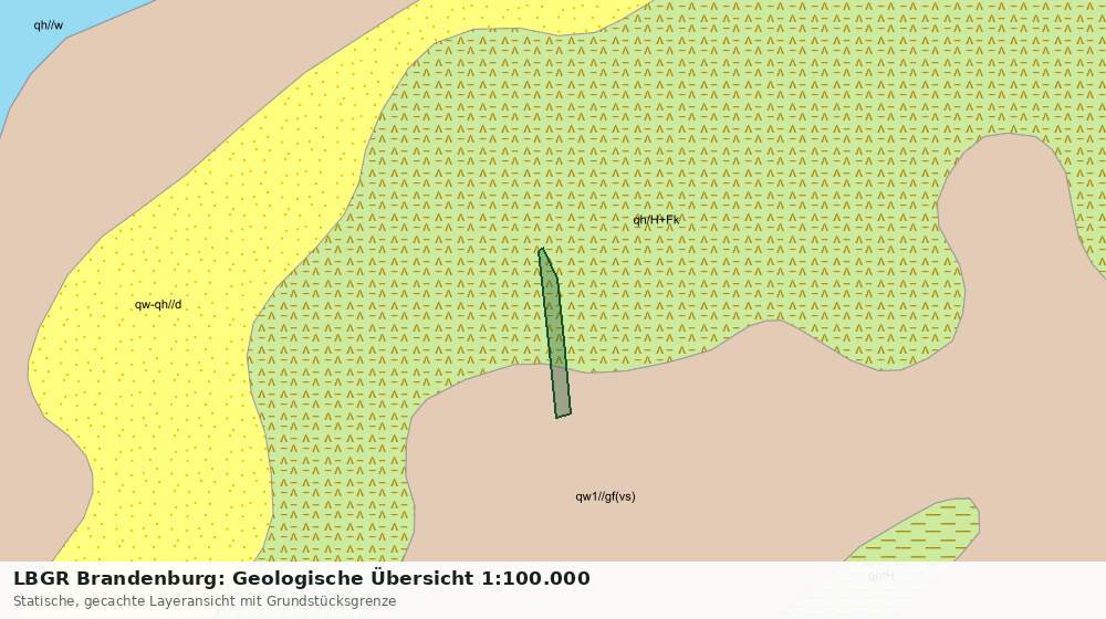 Statische Kartenansicht: LBGR Brandenburg: Geologische Übersicht 1:100.000