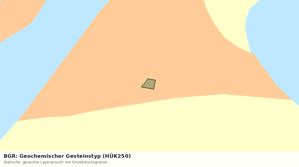 Statische Kartenansicht: BGR: Geochemischer Gesteinstyp (HÜK250)