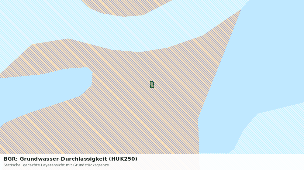 Statische Kartenansicht: BGR: Grundwasser-Durchlässigkeit (HÜK250)