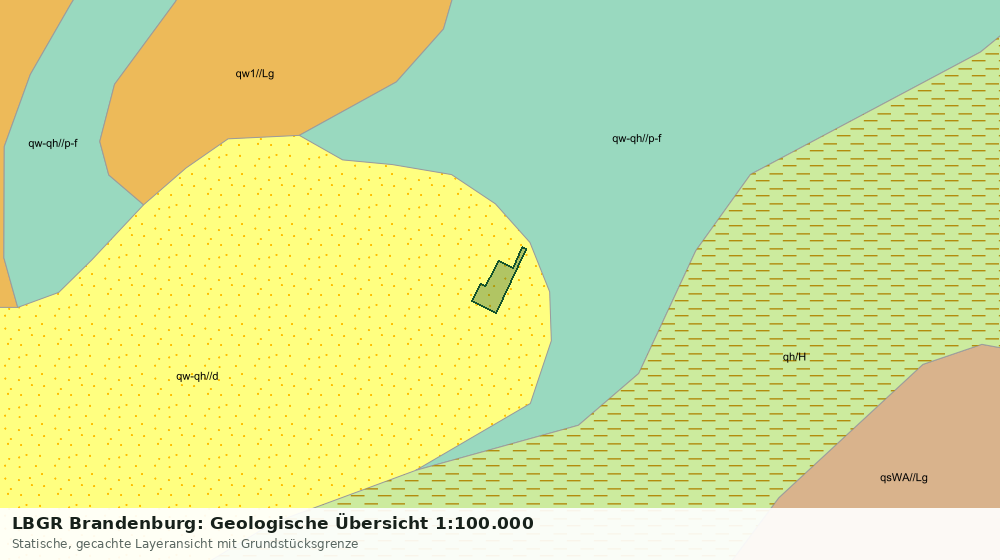 Statische Kartenansicht: LBGR Brandenburg: Geologische Übersicht 1:100.000