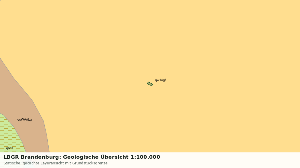 Statische Kartenansicht: LBGR Brandenburg: Geologische Übersicht 1:100.000