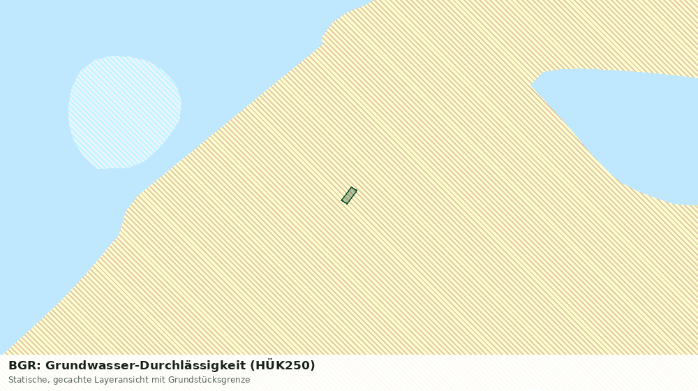 Statische Kartenansicht: BGR: Grundwasser-Durchlässigkeit (HÜK250)