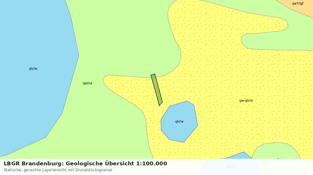 Statische Kartenansicht: LBGR Brandenburg: Geologische Übersicht 1:100.000