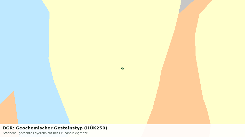 Statische Kartenansicht: BGR: Geochemischer Gesteinstyp (HÜK250)