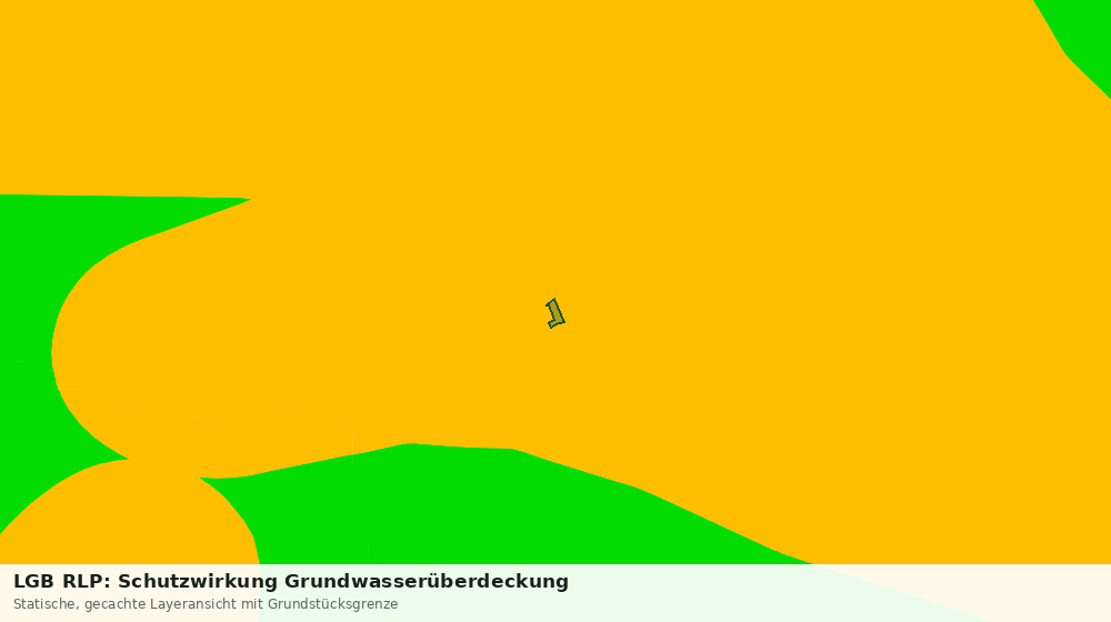 Statische Kartenansicht: LGB RLP: Schutzwirkung Grundwasserüberdeckung
