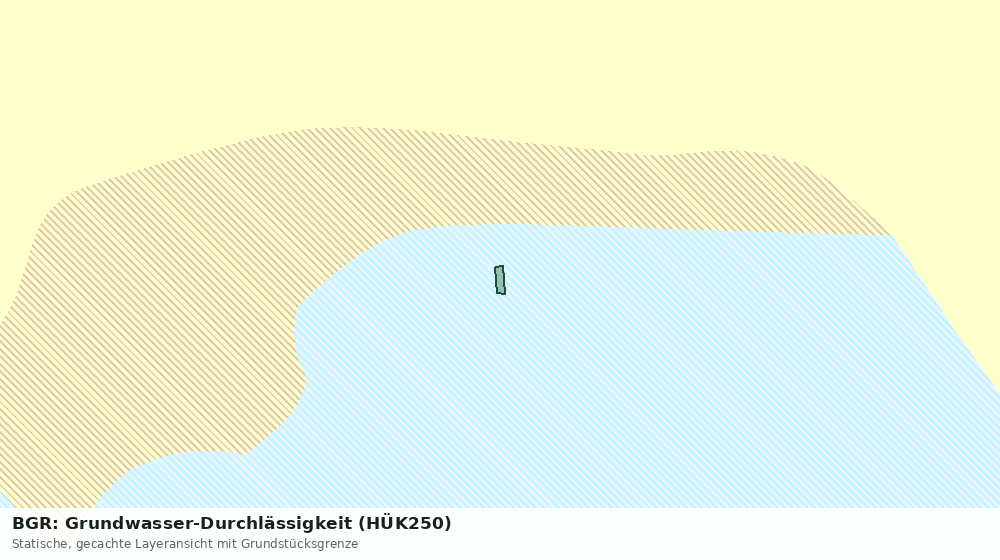 Statische Kartenansicht: BGR: Grundwasser-Durchlässigkeit (HÜK250)