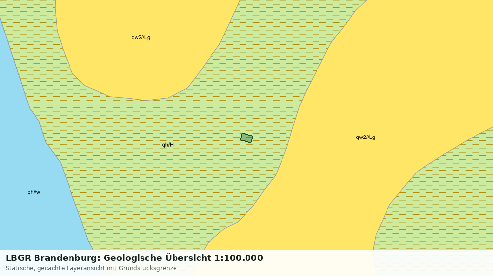 Statische Kartenansicht: LBGR Brandenburg: Geologische Übersicht 1:100.000