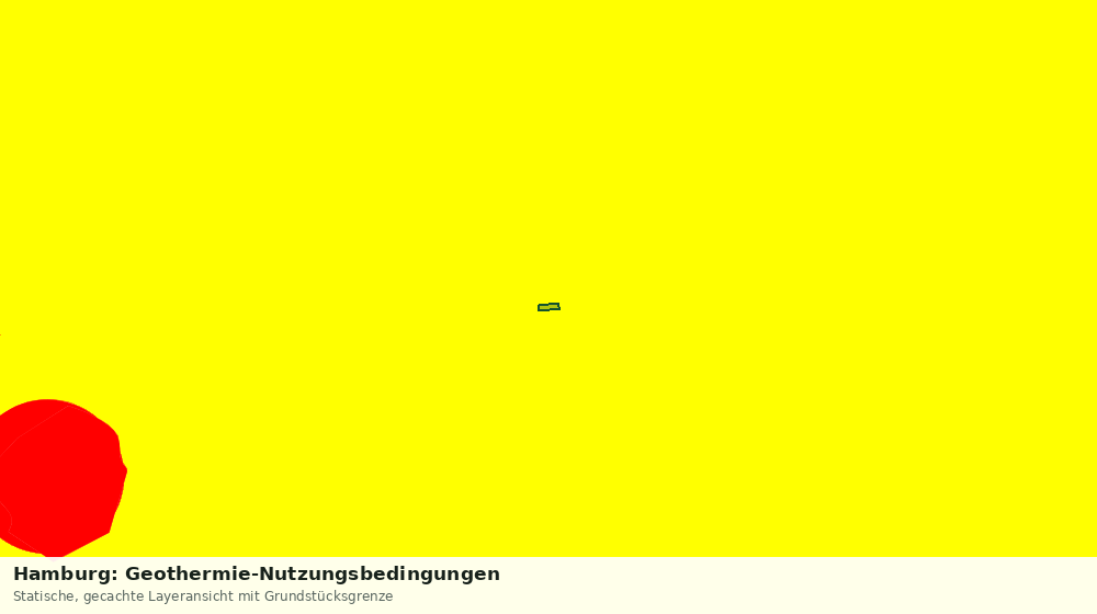 Statische Kartenansicht: Hamburg: Geothermie-Nutzungsbedingungen