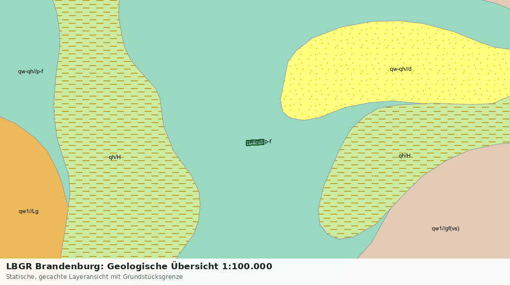 Statische Kartenansicht: LBGR Brandenburg: Geologische Übersicht 1:100.000