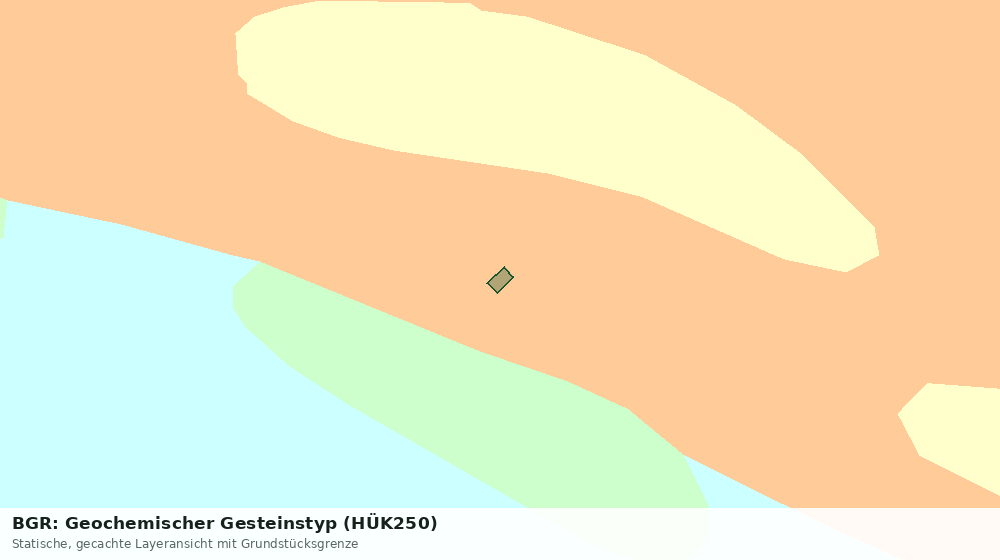 Statische Kartenansicht: BGR: Geochemischer Gesteinstyp (HÜK250)