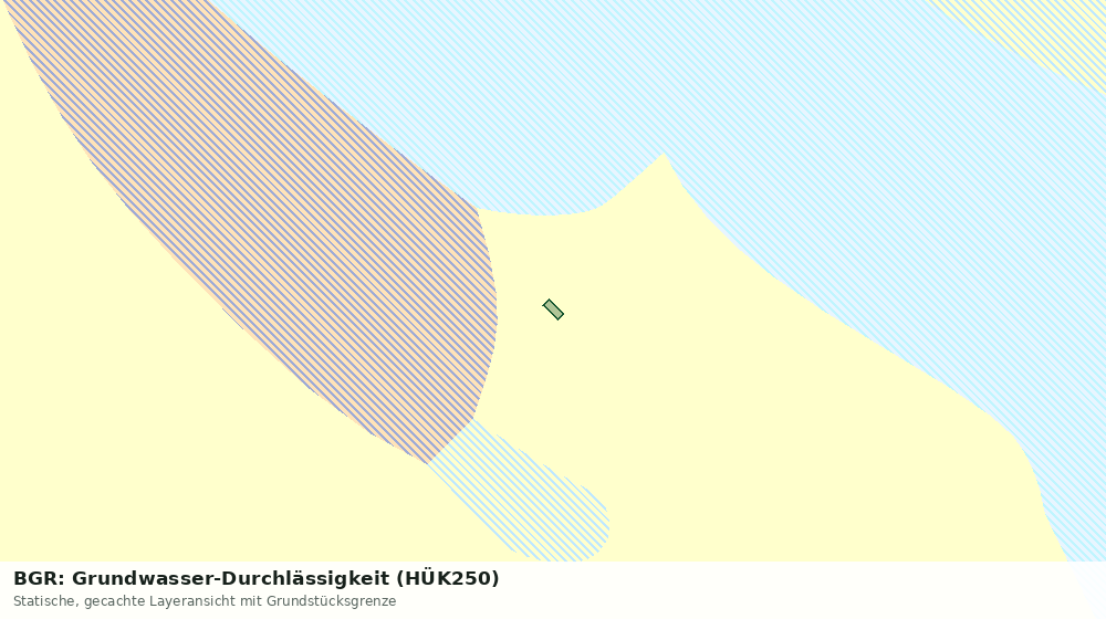 Statische Kartenansicht: BGR: Grundwasser-Durchlässigkeit (HÜK250)